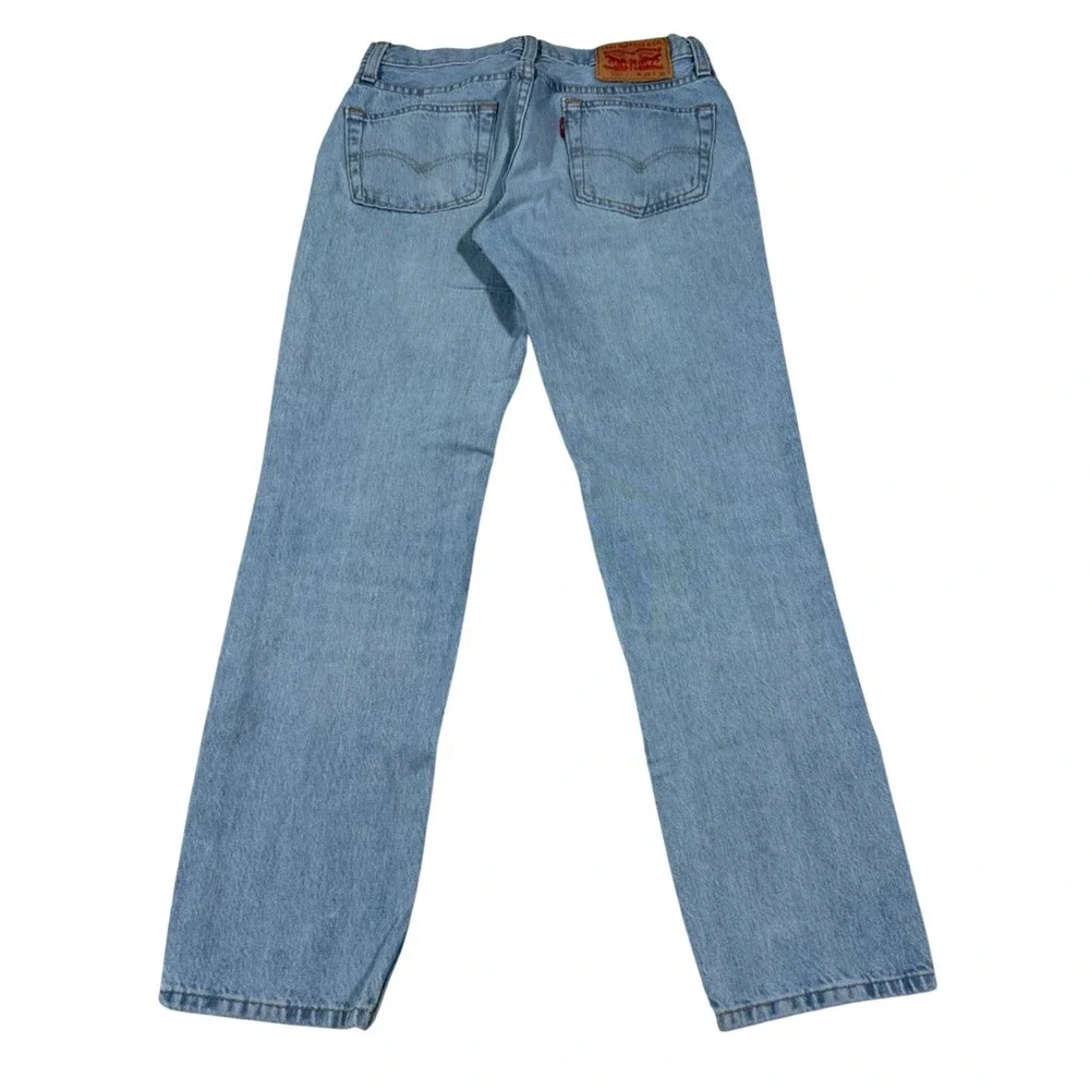 Levi's 511 Slim Fit Jeans Mens 29x30 Light Blue Denim Distressed 5-Pocket Casual